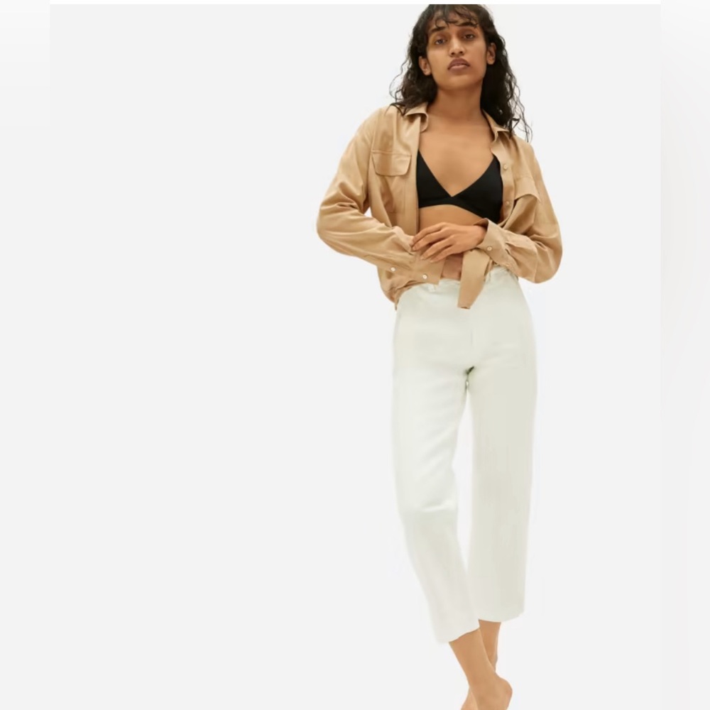 Everlane straight leg crop pants